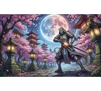 Samurai giapponese Puzzle 1000 Pezzi,dai 14 Anni,Decorazione Casa,Sfida Impossibile,Adulti E Ragazzi,Gioco Educativo,Cartone Di Qualità,Idea Regalo,Antistress 70x50cm
