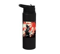 Samurai giapponese Retro Art Bushido Vintage Warrior Stainless Steel Insulated Water Bottle