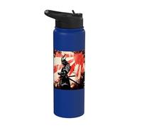 Samurai giapponese Retro Art Bushido Vintage Warrior Stainless Steel Insulated Water Bottle