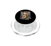 Samurai giapponese Shiba Inu Cane che gioca il banjo PopSockets PopGrip per MagSafe