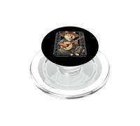 Samurai giapponese Shiba Inu Cane che gioca il banjo PopSockets PopGrip per MagSafe