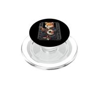 Samurai giapponese Shiba Inu Cane che gioca il banjo PopSockets PopGrip per MagSafe
