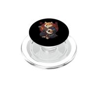 Samurai giapponese Shiba Inu Cane che gioca il banjo PopSockets PopGrip per MagSafe