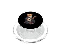Samurai giapponese Shiba Inu Cane che gioca il banjo PopSockets PopGrip per MagSafe