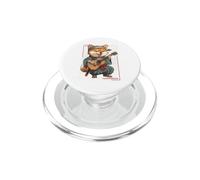 Samurai giapponese Shiba Inu Cane Suonare La Chitarra PopSockets PopGrip per MagSafe