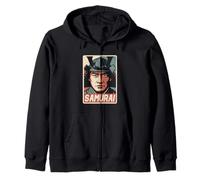 Samurai Giapponese Ukiyo-e Anime Retro Giappone Bushido Souvenir Felpa con Cappuccio