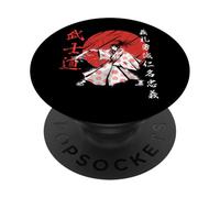 Samurai Girl Warrior Woman Codice Bushido Giappone PopSockets PopGrip Adesivo