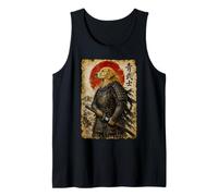 Samurai Golden Retriever Warrior Ukiyo Giapponese Artwork Dog Canotta
