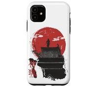 Samurai Guerriero Anima in giapponese Retro vaporwave harajuku Custodia per iPhone 11