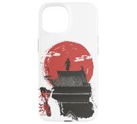 Samurai Guerriero Anima in giapponese Retro vaporwave harajuku Custodia per iPhone 15