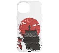 Samurai Guerriero Anima in giapponese Retro vaporwave harajuku Custodia per iPhone 15 Plus