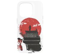 Samurai Guerriero Anima in giapponese Retro vaporwave harajuku Custodia per iPhone 15 Pro