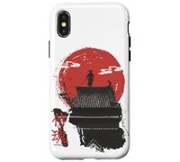 Samurai Guerriero Anima in giapponese Retro vaporwave harajuku Custodia per iPhone X/XS