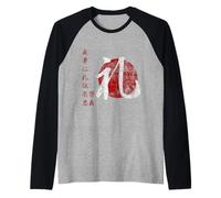 Samurai Guerriero codice Bushido Giapponese Segno REI Etichetta Maglia con Maniche Raglan