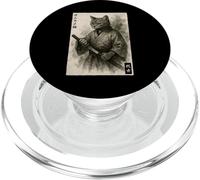 Samurai Guerriero Gatto Ukiyo-e Edo Giapponese Pittura PopSockets PopGrip per MagSafe