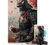 Samurai Guerriero Giapponese Puzzle da 1000 Pezzi per Adolescenti Stimola la Memoria Evasione Calma Assemblaggio Motivo Sorpresa Calda (38x26cm)