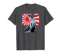 Samurai Guerriero Giapponese - Samurai Shogun Bushido Maglietta, Uomo, Grigio Scuro, 4XL