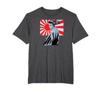 Samurai Guerriero Giapponese - Samurai Shogun Bushido Maglietta, Uomo Taglie Grandi, Grigio Scuro, 2X Tall