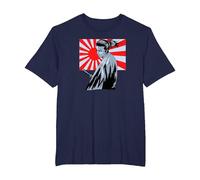 Samurai Guerriero Giapponese - Samurai Shogun Bushido Maglietta, Uomo Taglie Grandi, Navy, 6X Tall