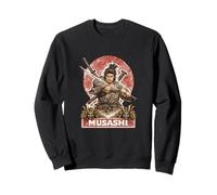 Samurai Guerriero Musashi, Giapponese Sword Fighter Felpa
