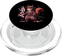 Samurai Guerriero Scoiattolo Giappone Tradizione Ukiyo-E PopSockets PopGrip per MagSafe