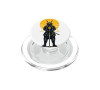 Samurai Guerriero Sole Dorato Armatura Giapponese Arte PopSockets PopGrip per MagSafe