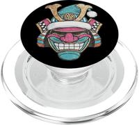 Samurai Holiday Cheer Santa Hat Maschera Guerriero PopSockets PopGrip per MagSafe