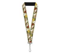 Samurai Jack Lanyard, Samurai Jack Title Logo and Action Pose Scenes Greens Brow