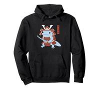 Samurai Japanese Axolotl Warrior Art Anime Fighter Vintage Felpa con Cappuccio