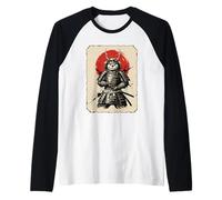 Samurai Lontra Guerriero Arte Giapponese Anime Lontra Samurai Maglia con Maniche Raglan