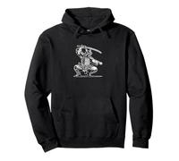 Samurai Low Stance Strike Style Felpa con Cappuccio