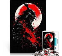 Samurai Luna di Sangue Puzzle da 1000 pezzi per adulti Giocattoli che creano dipendenza e sfidano l'intelligenza del cervello Migliorare l'amore tra le coppie 38x26cm