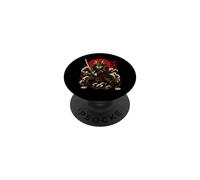 Samurai Lupo Guerriero Giapponese Katana Art PopSockets PopGrip Adesivo