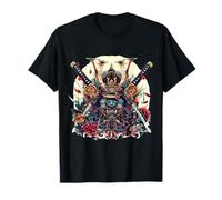 Samurai Maschere Guerriero Spirito Arte Maglietta