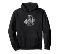 Samurai Moon Bamboo Serenity Giappone Felpa con Cappuccio