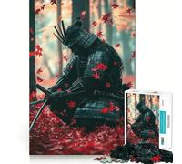 Samurai nella foresta autunnale - Puzzle da 1000 pezzi per adolescenti - Stimola la memoria, crea un'atmosfera rilassante, stimola la creatività e crea una piacevole sorpresa (50x75cm)