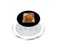 Samurai Orange Warrior Old Ukiyo Opera d'arte Sensei Samurai PopSockets PopGrip per MagSafe