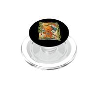 Samurai Orange Warrior Old Ukiyo Opera d'arte Sensei Samurai PopSockets PopGrip per MagSafe