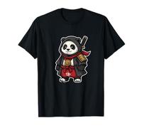 Samurai Panda Guerriero Giappone Cartone animato Maglietta