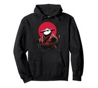 Samurai Panda Guerriero Giapponese Ukiyo-e Stile Vintage Felpa con Cappuccio