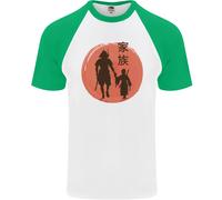 Samurai Papà Son Festa Del Papà Mma Arti Marziali DA UOMO S/S Baseball T-Shirt