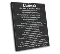 Samurai Philosophy Miyamoto Musashi Dokkodo 21 Principles Wall Art Print Poster for Home Decor Bedroom Bathroom Office(Framed,08x12inch(20x30cm))