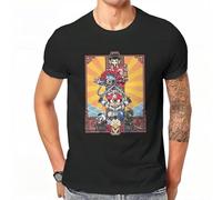 Samurai Pizza Cats 30s Anime Enter The Cats Tshirt Harajuku Gothic Men's Clothes Tops Big Size Cotton Crewneck