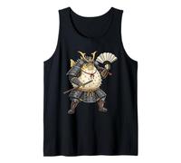 Samurai Pufferfish Giapponese Kawaii Blowfish Guerriero Anime Canotta