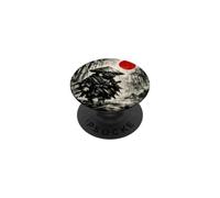 Samurai Pug Dog Japanese Wash Painting - Sumi-e Art PopSockets PopGrip Adesivo