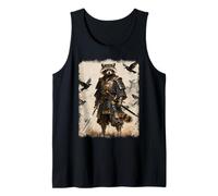 Samurai Raccoon, Grafica Anime per Uomo, Guerriero Giapponese Canotta