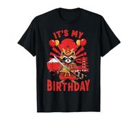Samurai Raccoon Japan Kawaii Warrior Birthday Maglietta