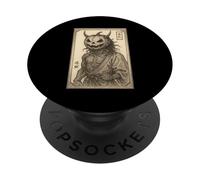 Samurai Scheletro Zucca Ukiyo-e Bushido giapponese PopSockets PopGrip Adesivo