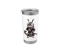 Samurai Scottish Fold Cat Bicchiere termico in acciaio inox doppia parete