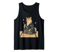 Samurai Shiba Inu Ukiyo E Kimono Giapponese Canotta